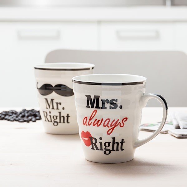 Mr Right & Mrs Always Right Mugg
