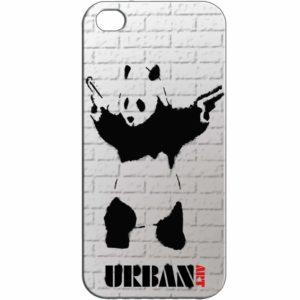 Banksy Style Gun Panda iPhone 5 Skal